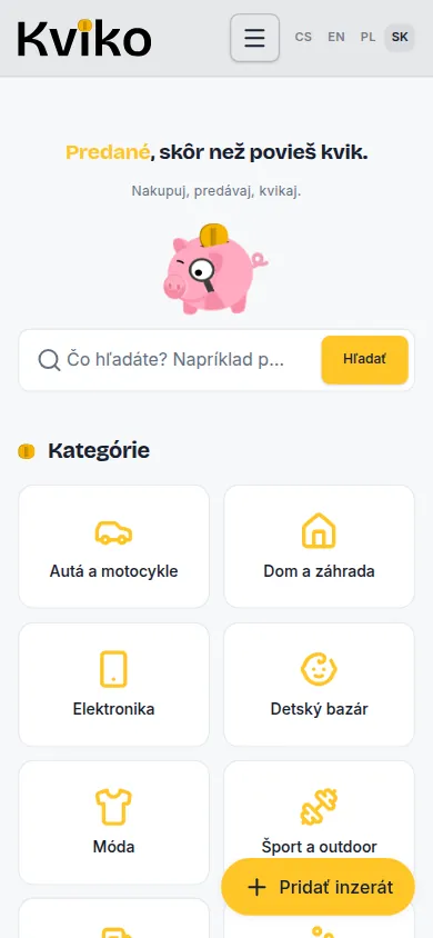 Kviko.cz na mobile